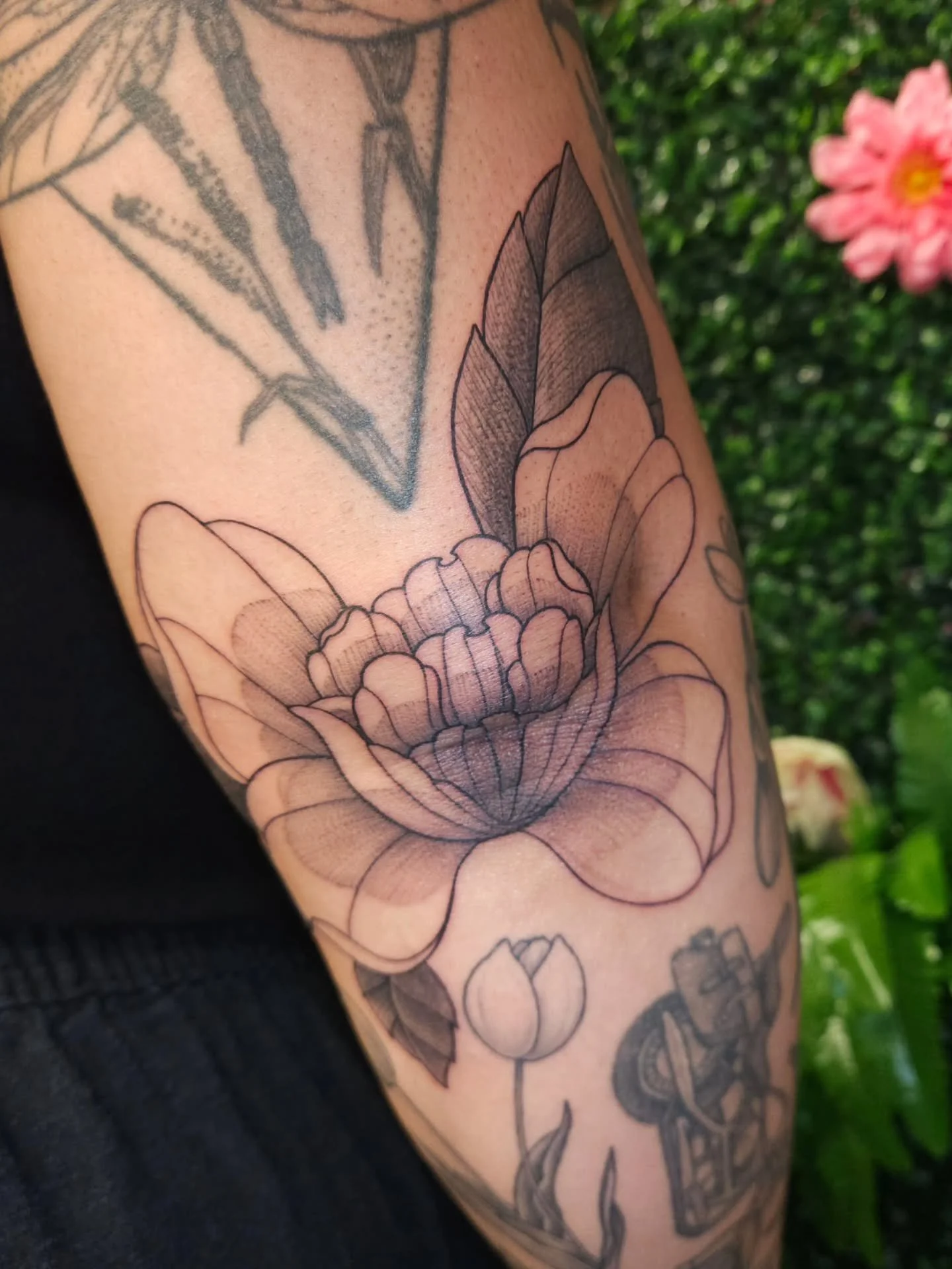 Elbow blasty for Kala who was an absolute champ! This was a tricky spot to fill but I love how whimsical it looks 💖