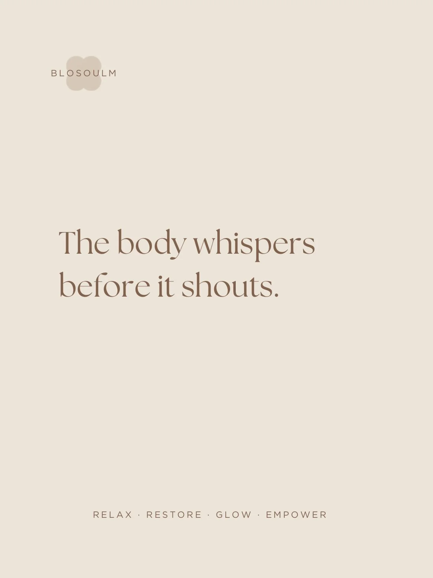 Listening to, respecting, and restoring our bodies regularly is one of the greatest acts of self-love.