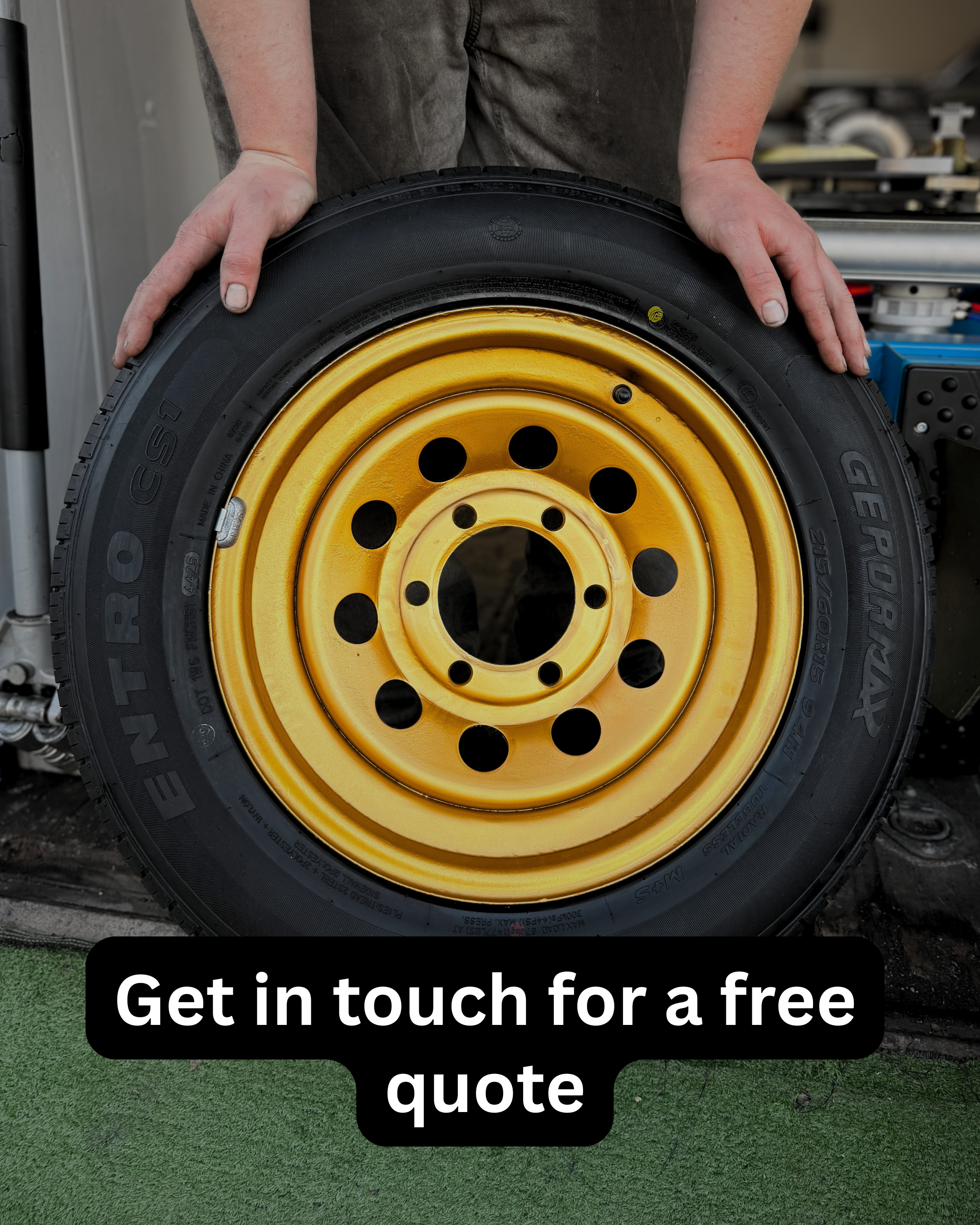 a tyre that has been professionally fitted and balanced to a wheel. in Napier and hastings