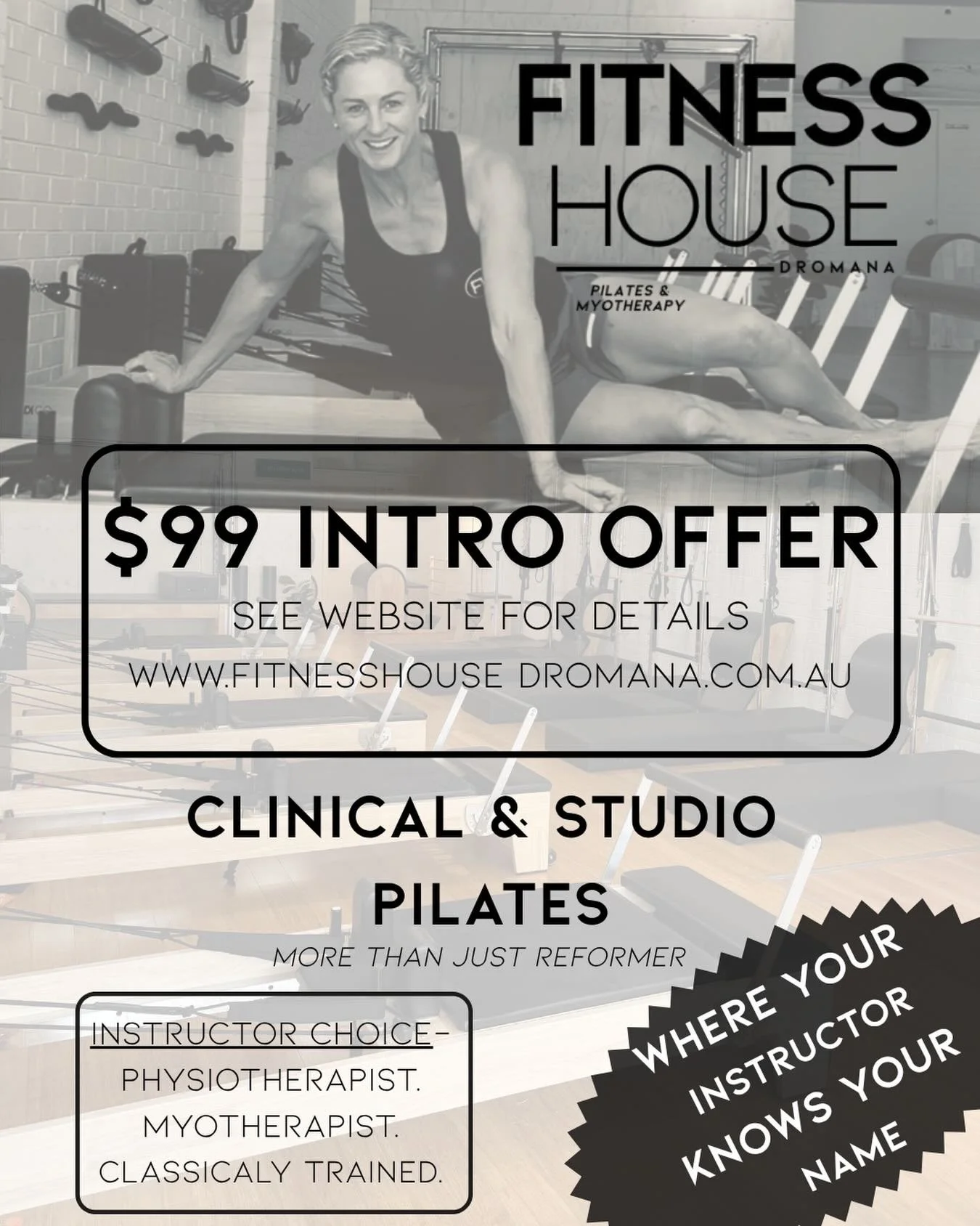 More than just reformers.
Small group classes. Expert instruction. A fully equipped studio designed to move, strengthen and challenge your body in ways a reformer alone can&rsquo;t.
Pilates with purpose. Results with support.
#PilatesStudio #SmallGro