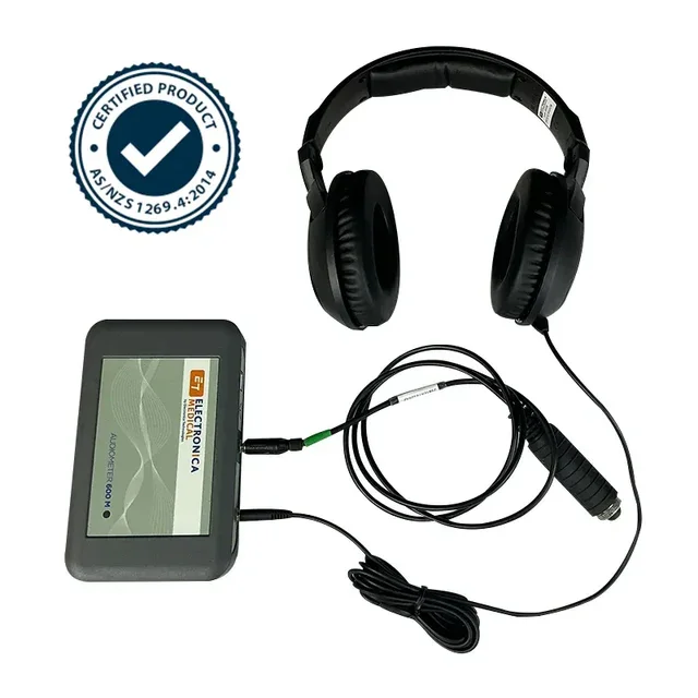 Electronica_600M_Audiometer_with_Headphones_and_Response.webp