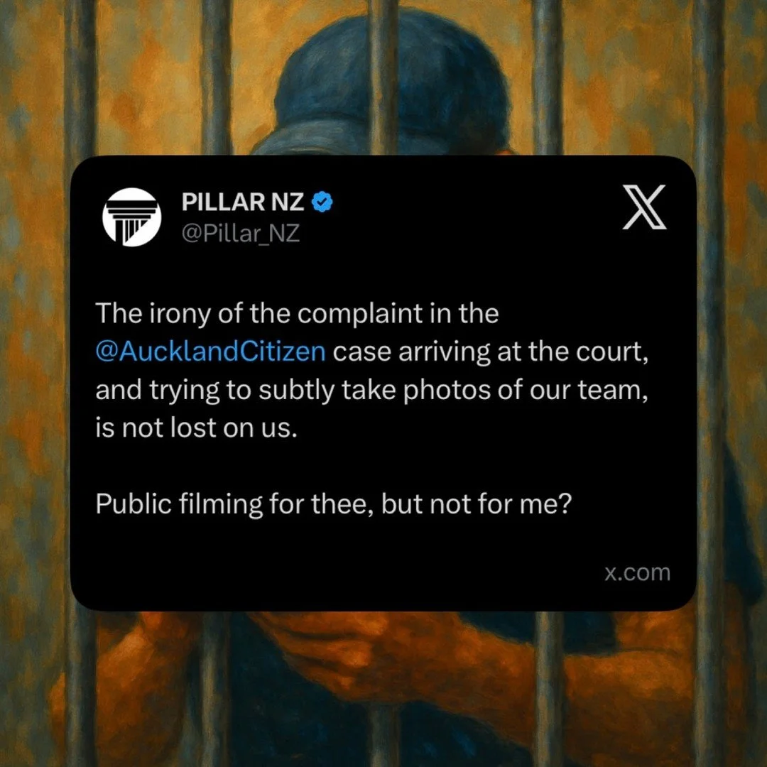 Imagine taking someone to court over them filming in public, then doing this 🫠