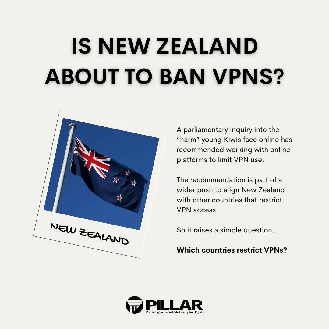 Working to restrict and eventually ban VPNs in New Zealand would supposedly &ldquo;align us&rdquo; with other nations.

Which nations?

Take a look.