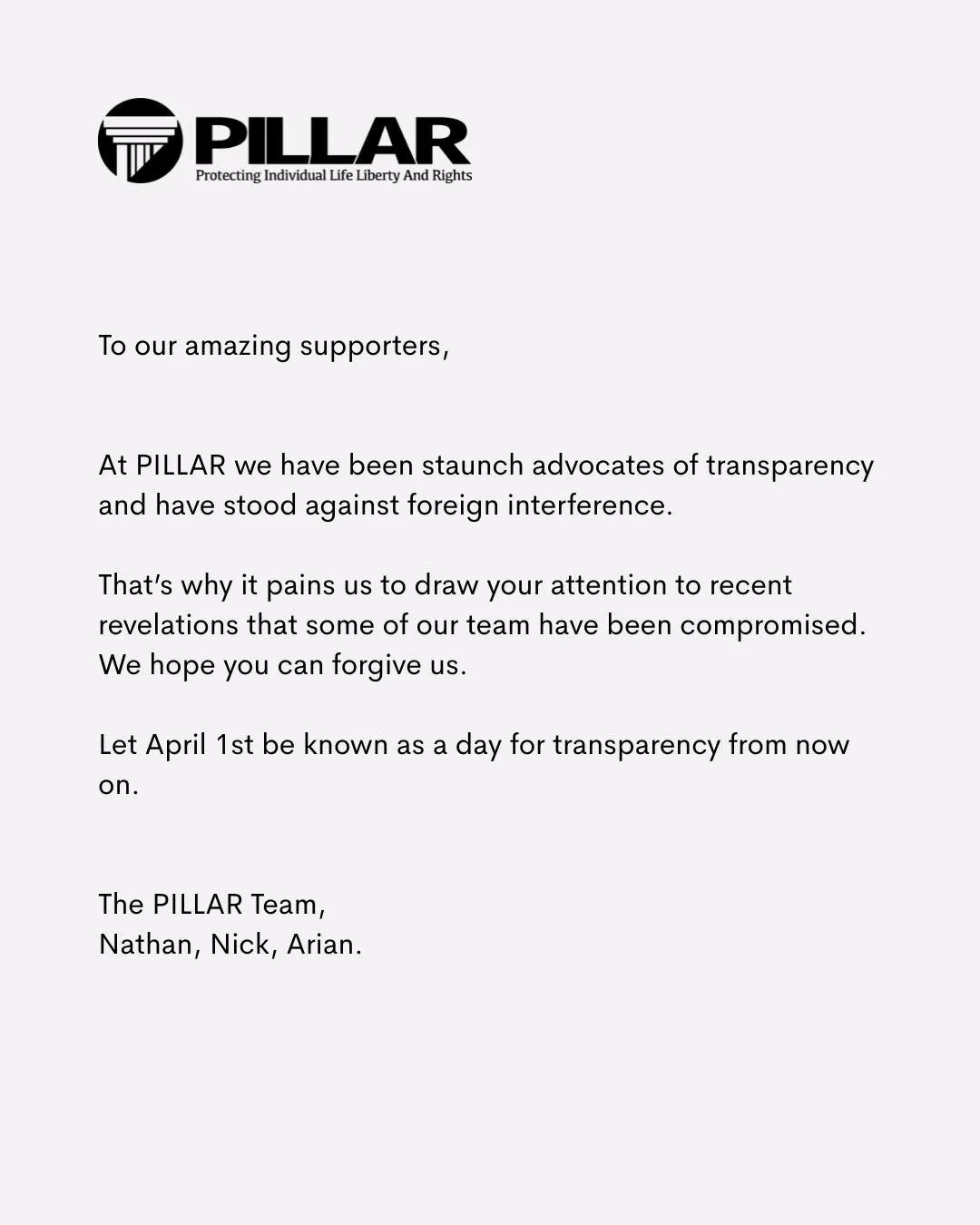 We thought we could change them. We couldn't. We're sorry. We promise we wont do it again.