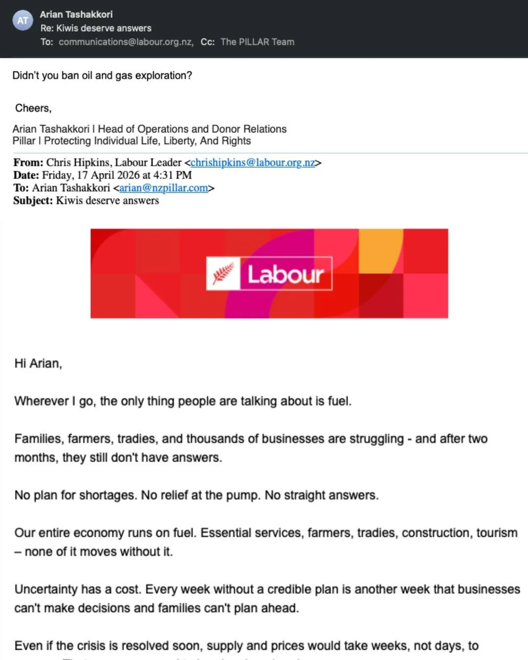 Clearing out the inbox before the weekend! Cheers.