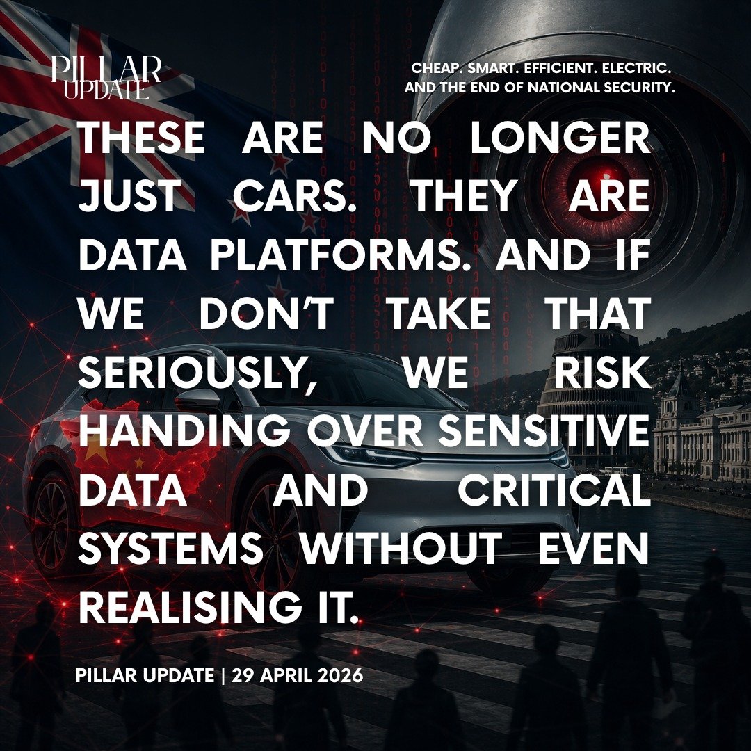 Kiwis are being sold a story about the future of transport.

Cheap. Smart. Efficient. Electric.

But there&rsquo;s a serious question no one in Government seems willing to ask:
What are we actually letting into the country?

At PILLAR, we&rsquo;re ra