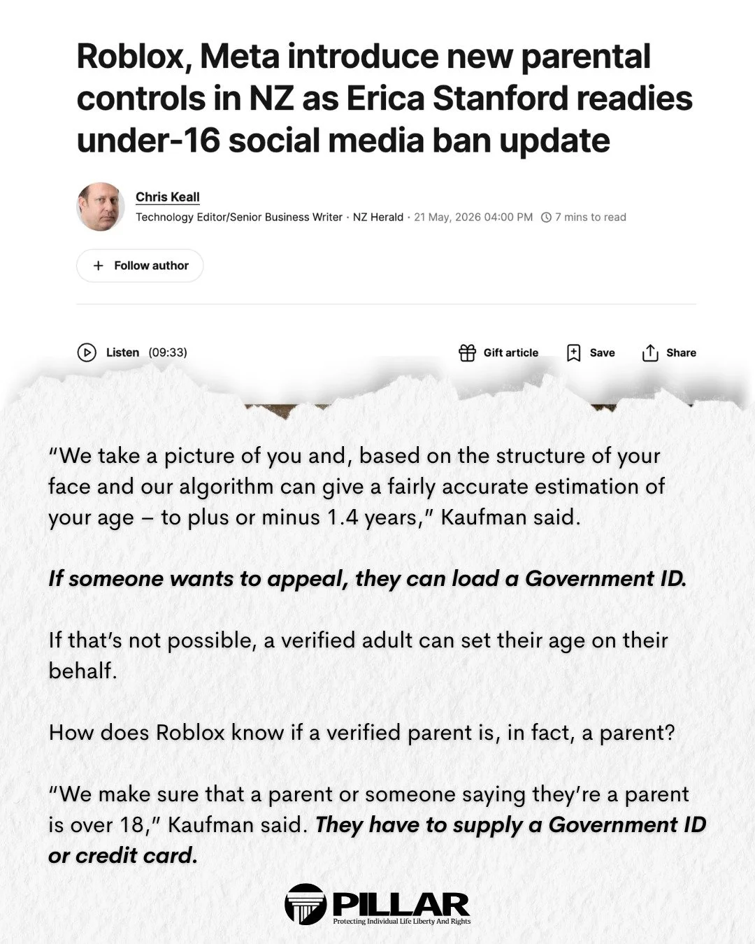 Biometric scans, Government ID, Credit Cards. All the things companies will take from you now if they don't believe you are who you say you are.