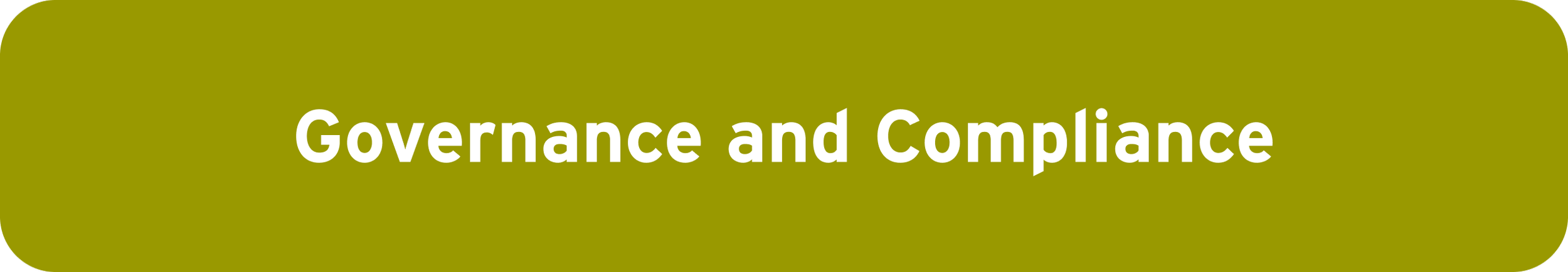Green button with white text that reads 'Governance and Compliance'.