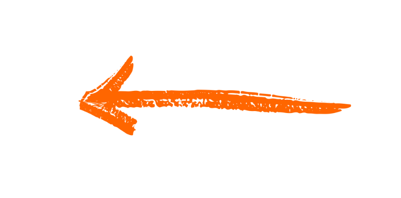 An orange arrow pointing left.