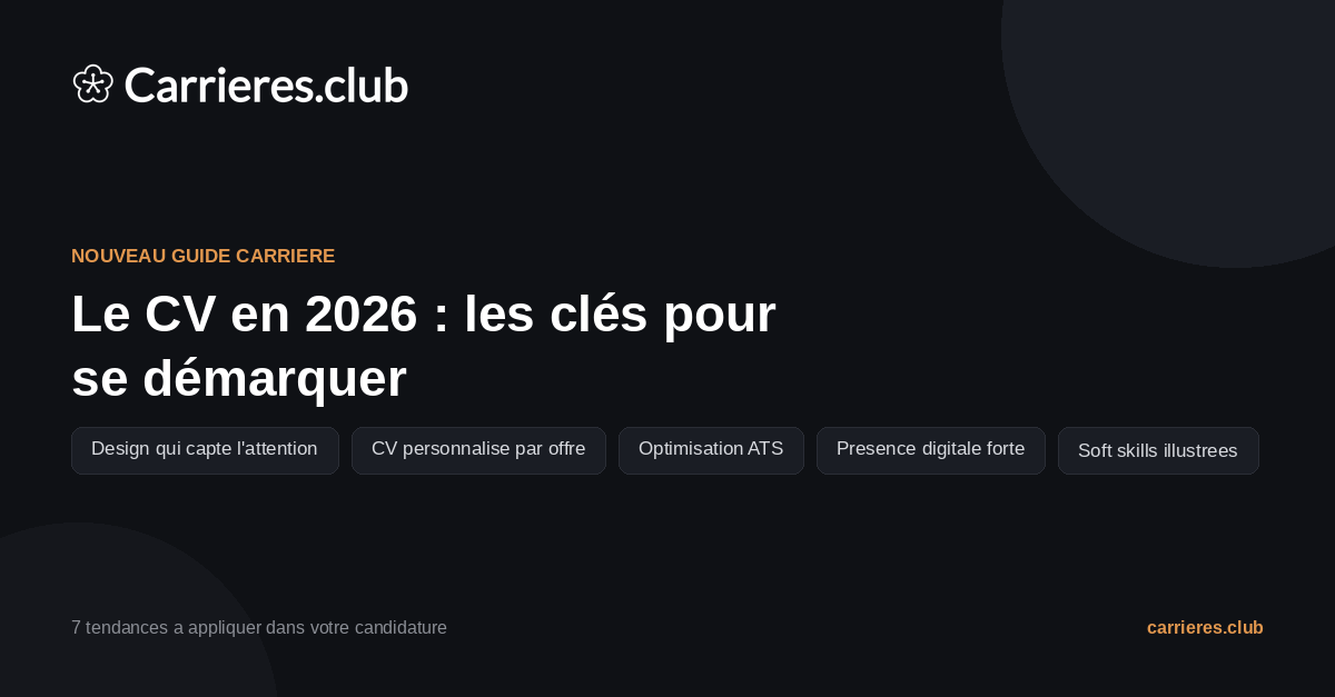 CV 2026 : Guide complet pour se démarquer et décrocher un entretien