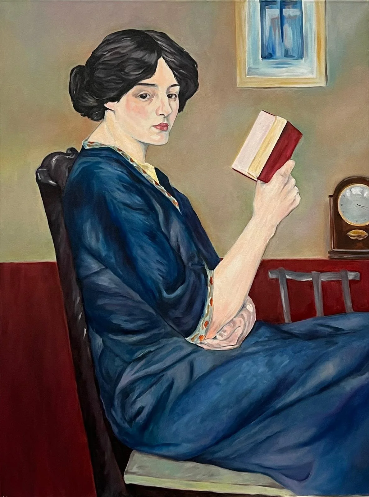 Study upon ''Girl Reading'' by William Strang c.1911