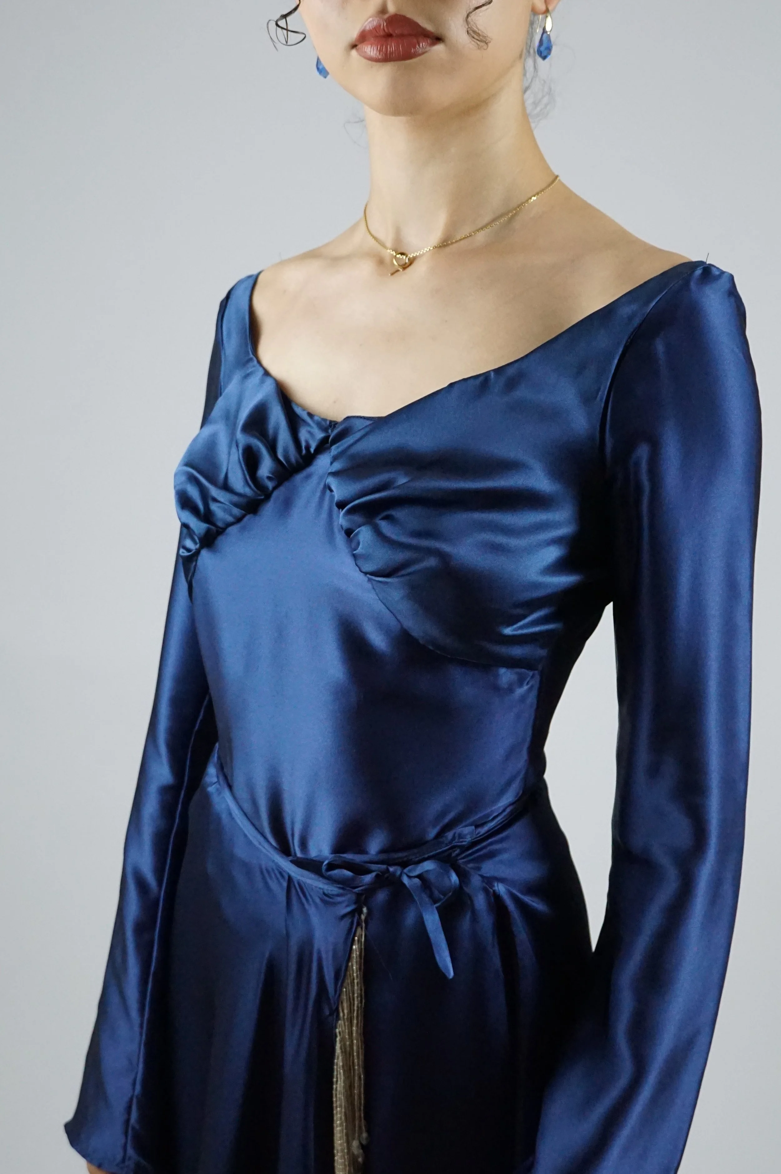 Bluse „Lissandra“ in Nachtblau