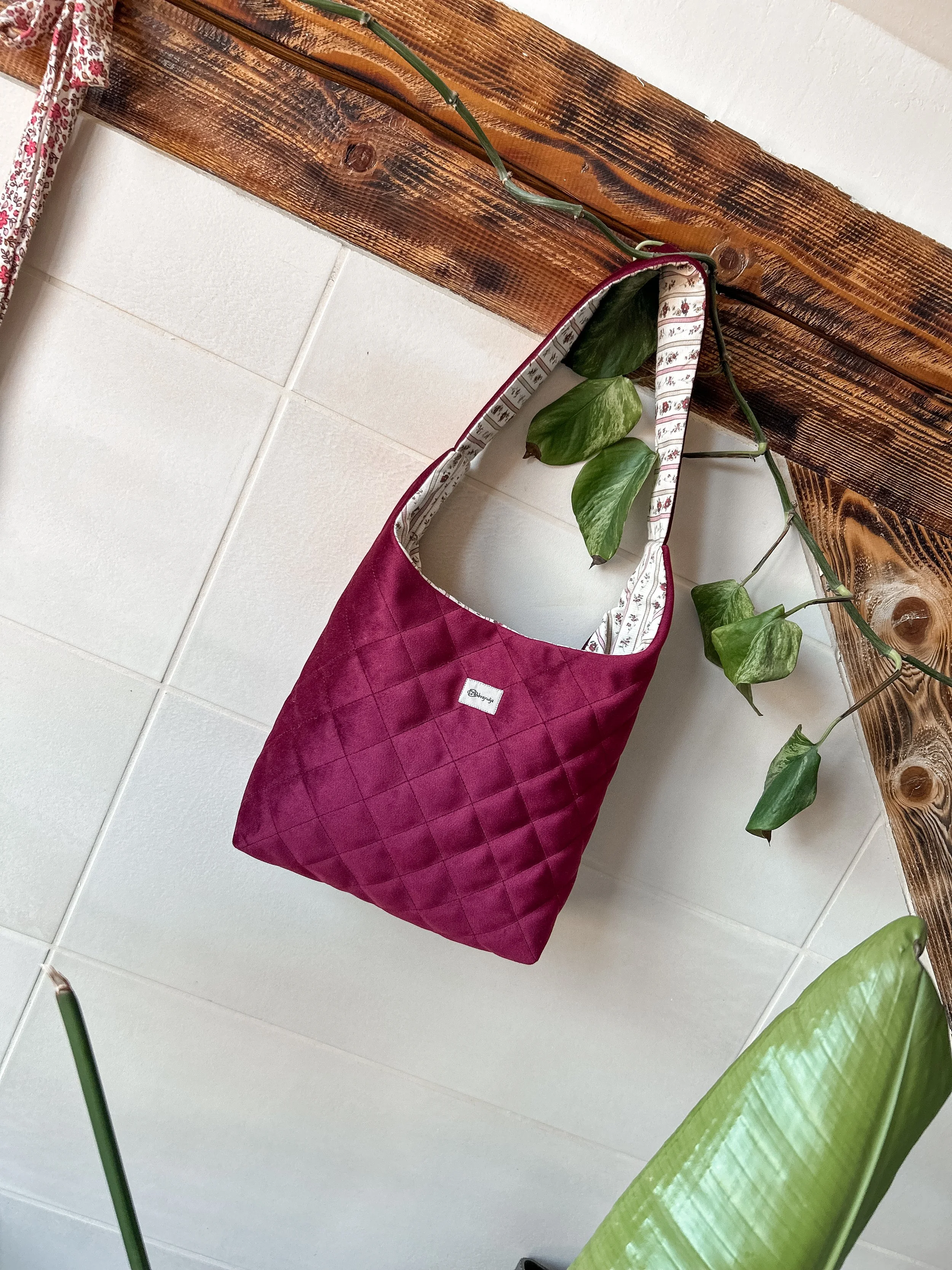 Torba Rosie I Cherry velvet