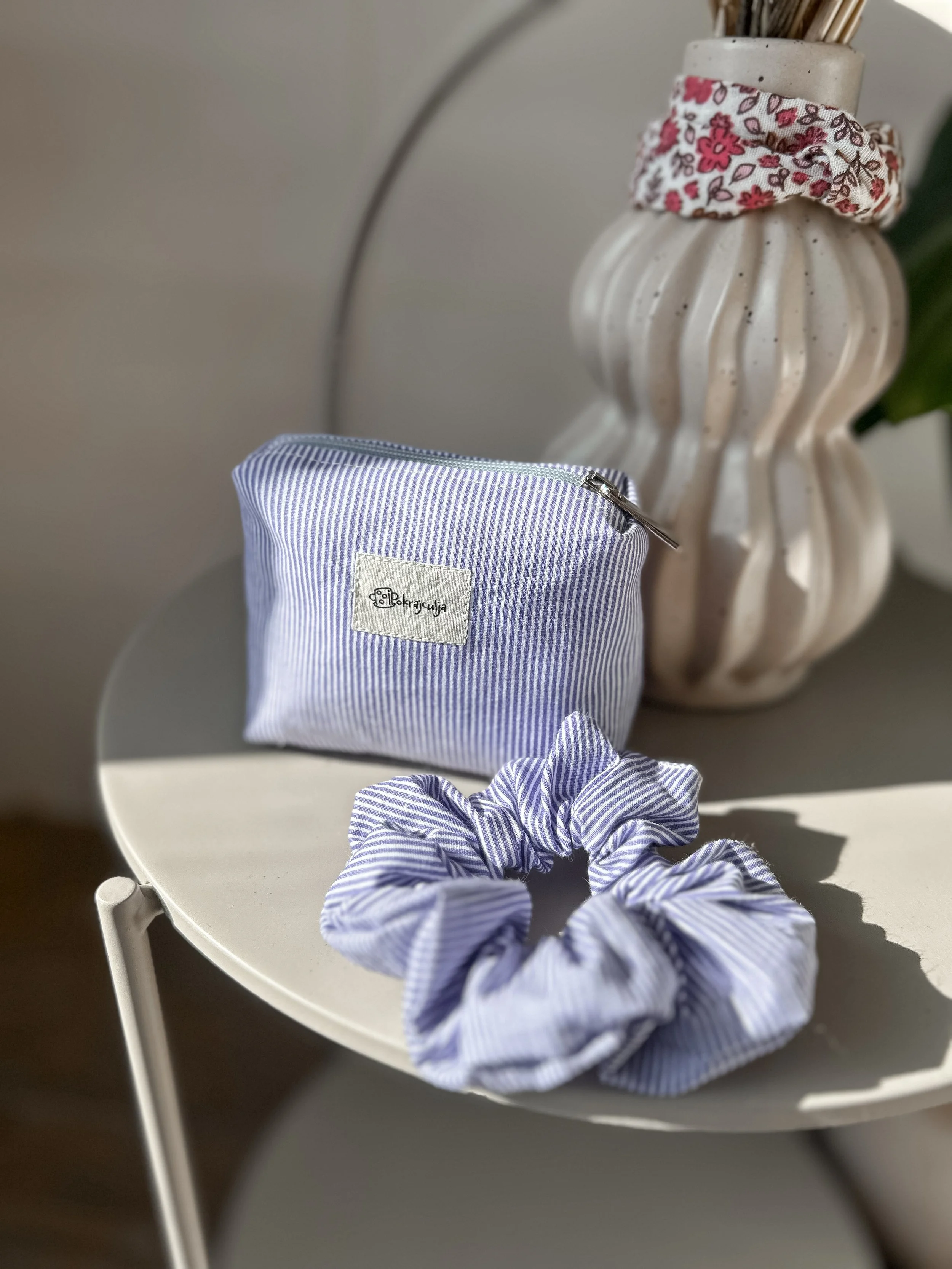 Scrunchie I Violet stripe