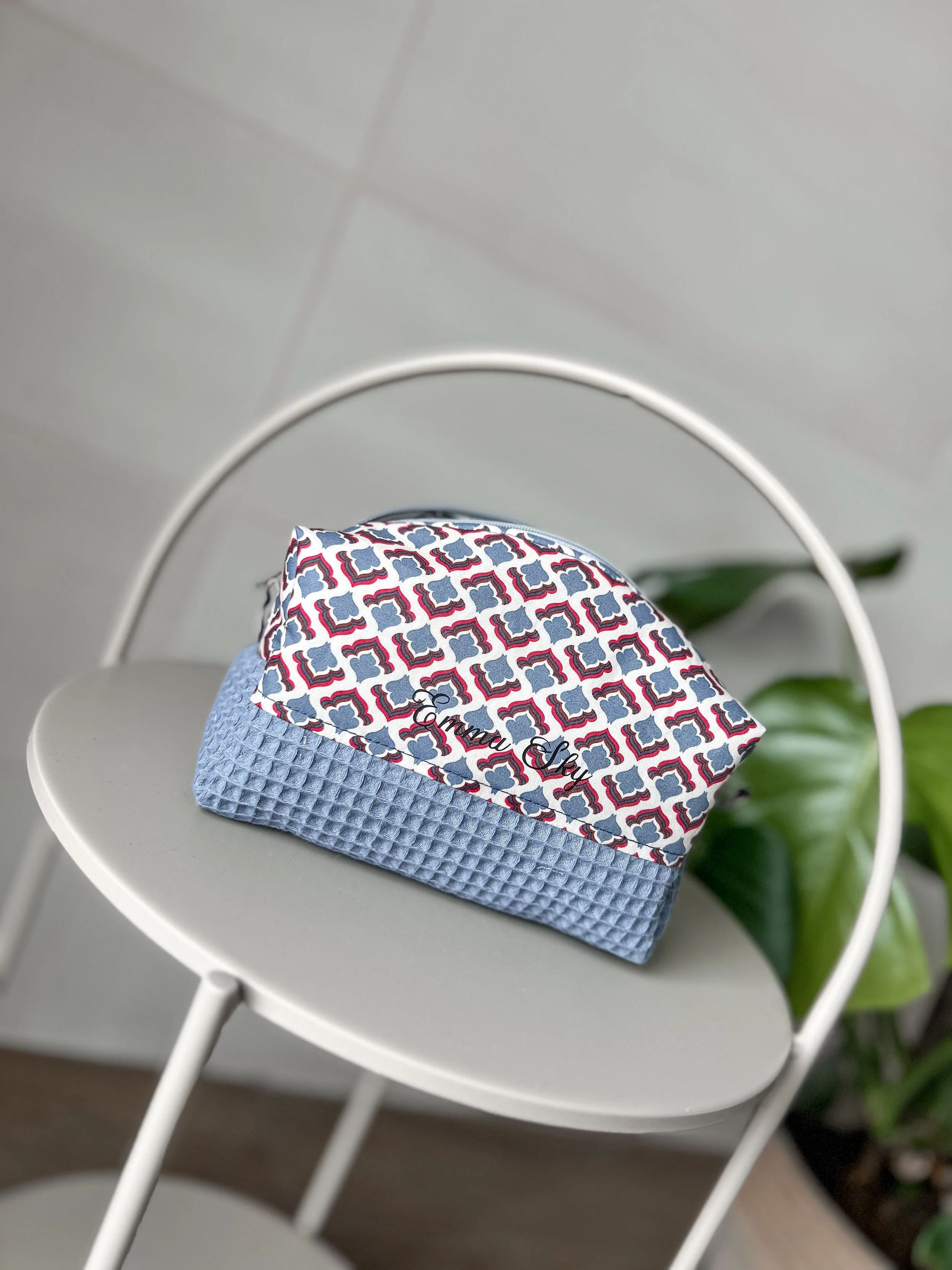 Toaletna torbica Aurora I Blue merlot (možna personalizacija)