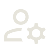 Icon of a gear and the number 2