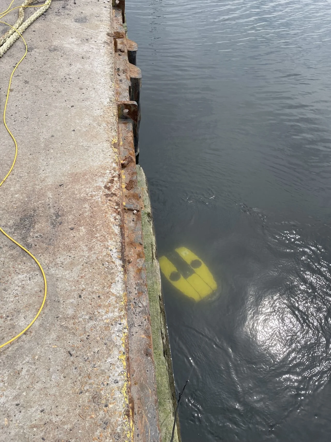 mini ROV inspection with underwater camera