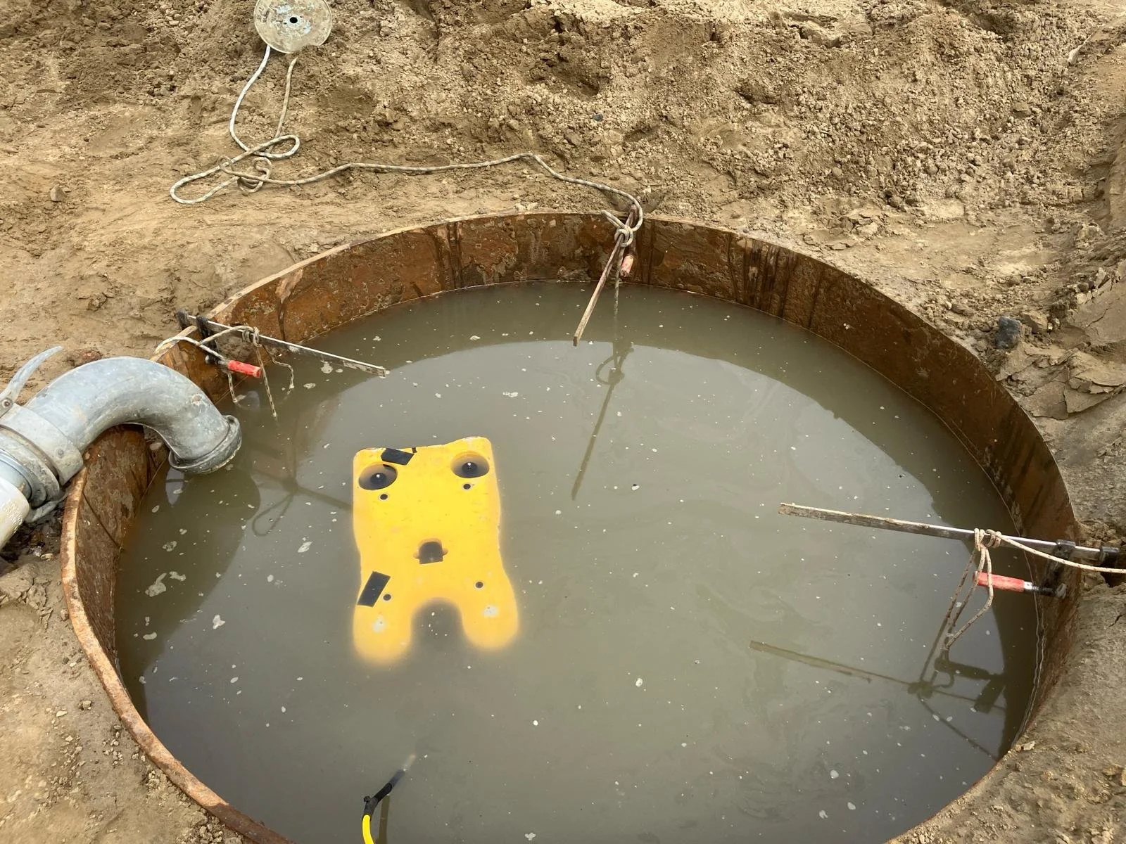 mini ROV inspection with underwater camera