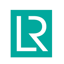 A teal square logo with the white letters 'LR' inside, forming a stylized design.