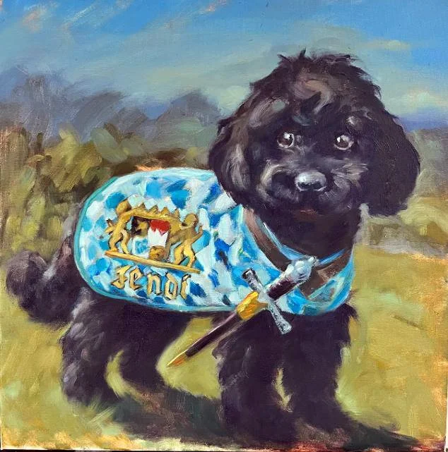 Poodle in Costume