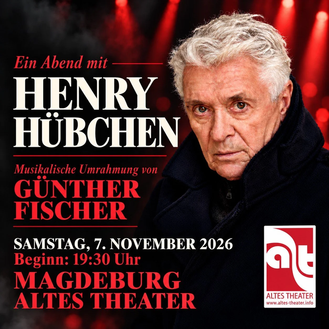 Ein Abend mit Henry Hübchen und musikalischer Umrahmung von Günther Fischer