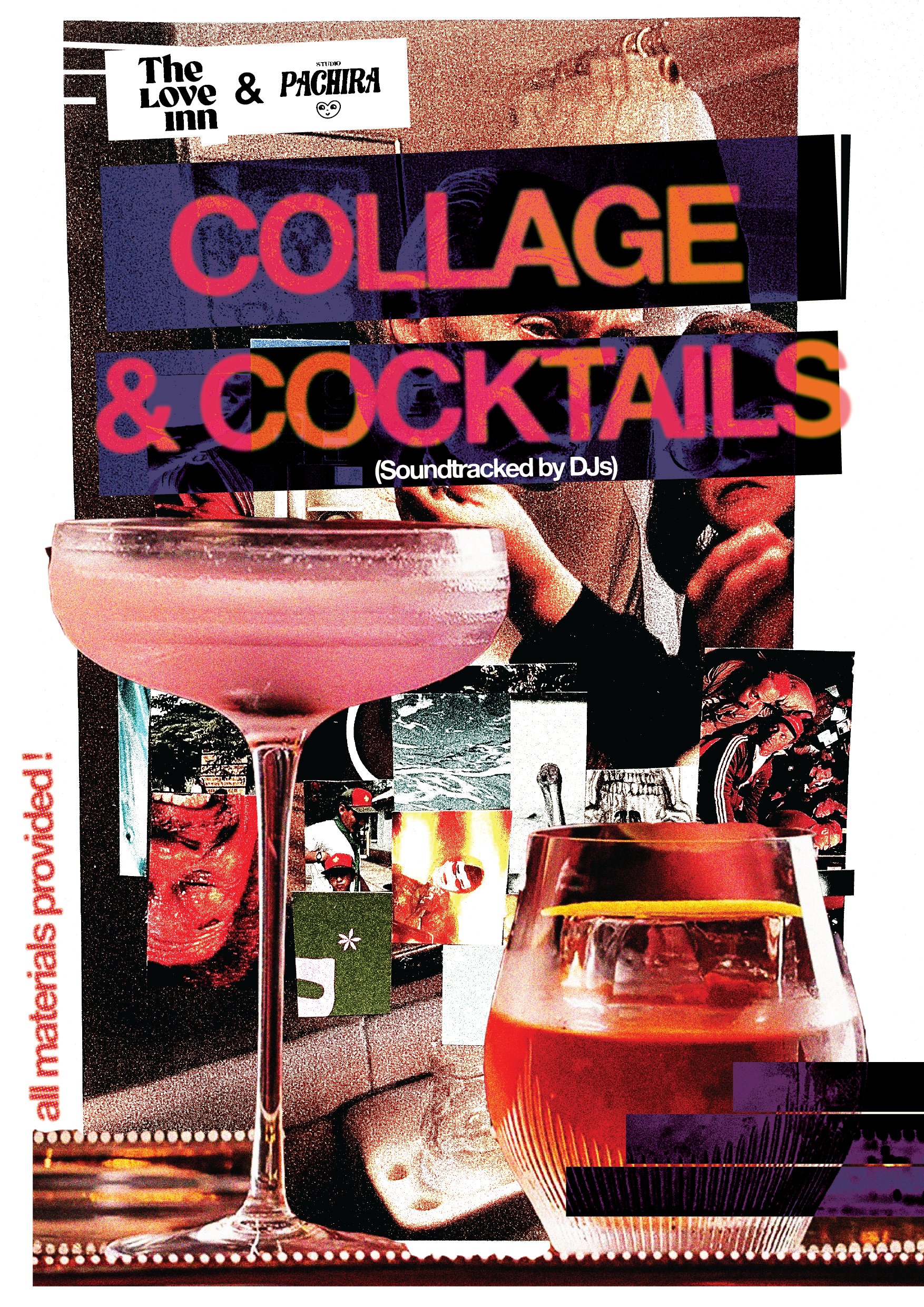 Collage and Cocktails at The Love Inn