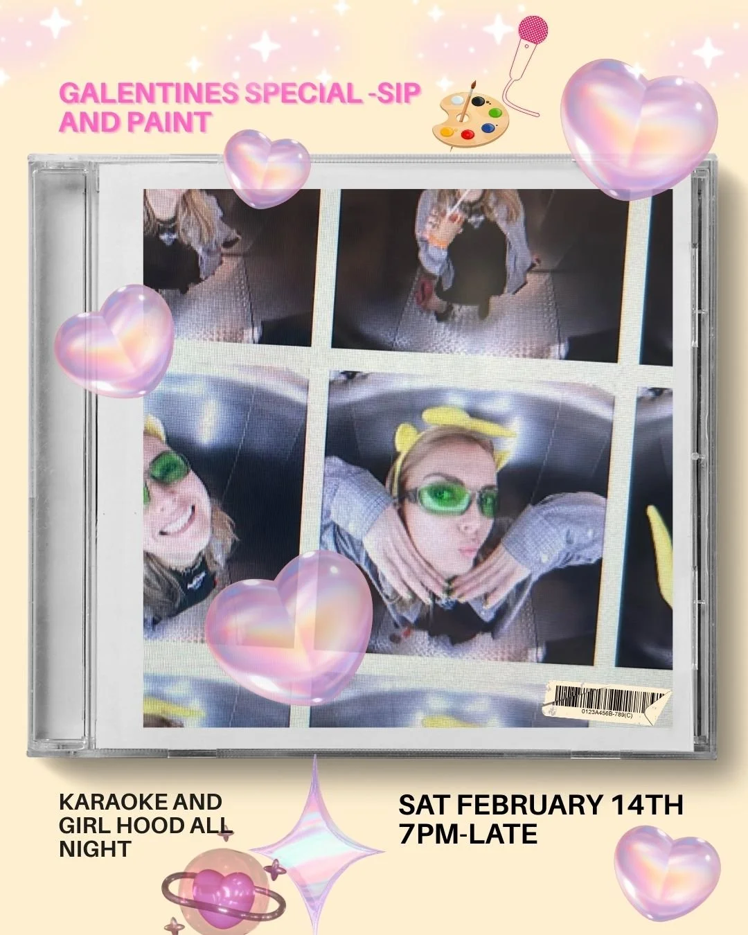 GALENTINES SIP AND PAINT 14TH FEB