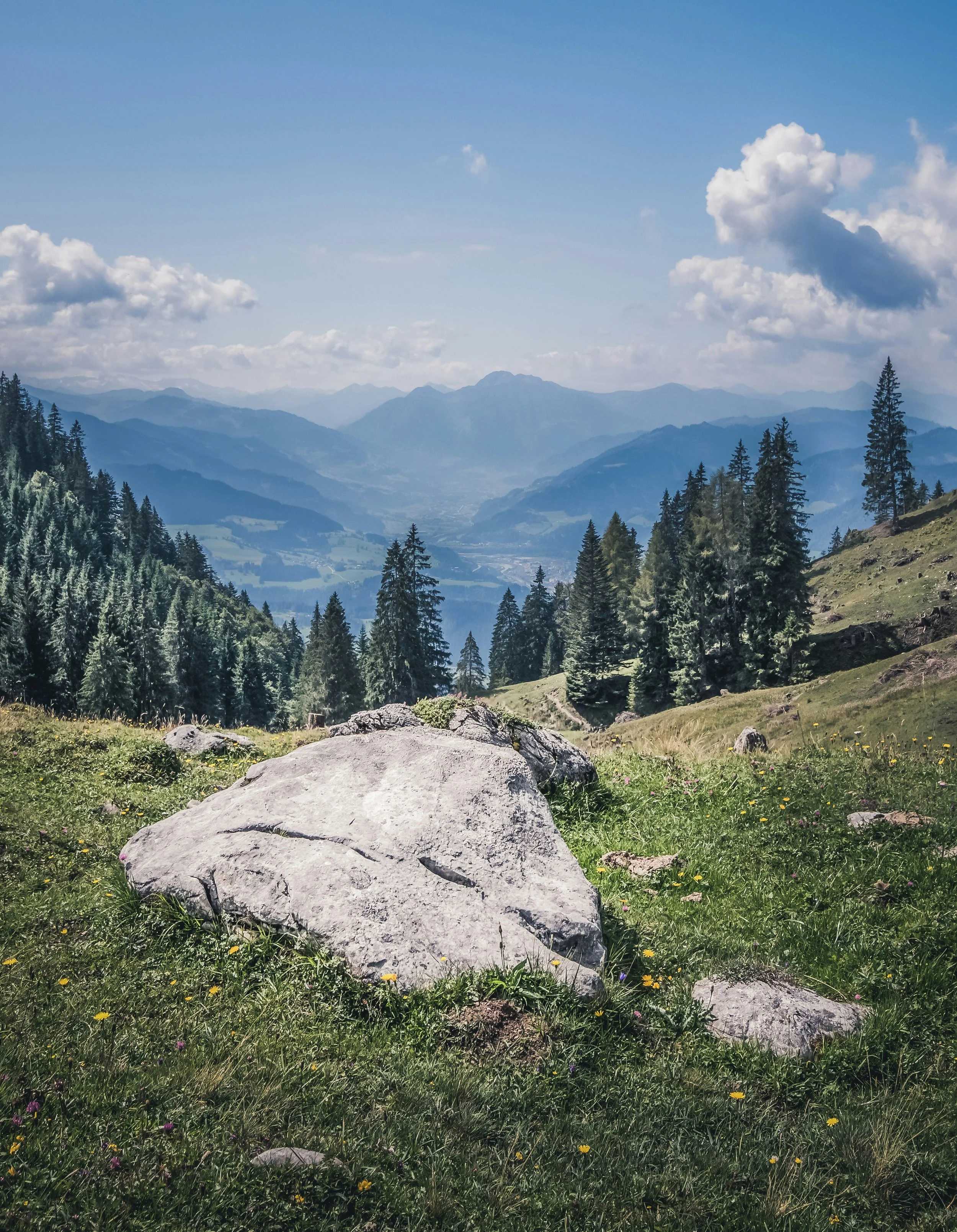 Berglandschaft bei Innsbruck als Teil des naturgestützten Psychotherapie-Settings