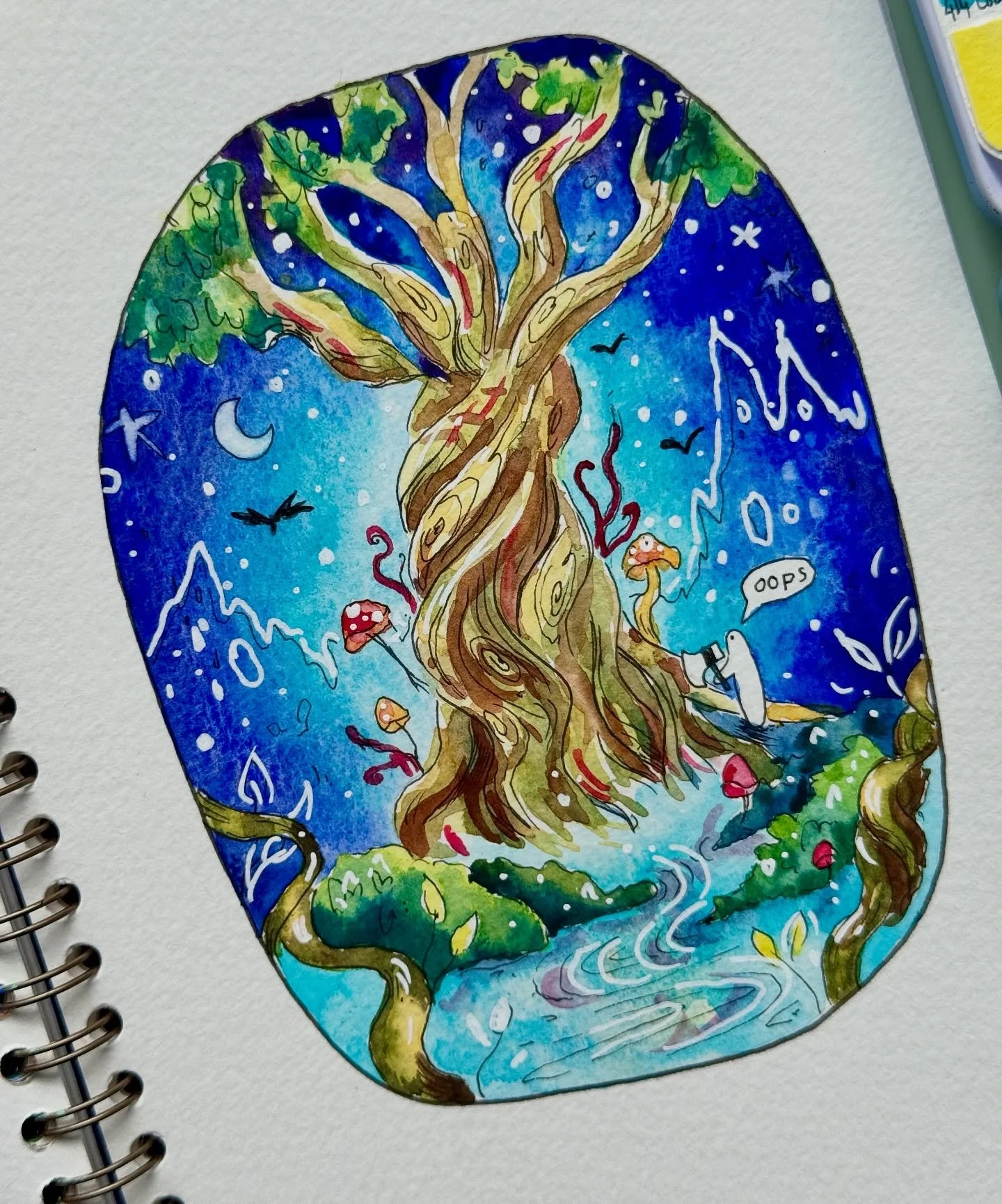 #peachtober25 day 27: axe🪓✨
This is a reminder for myself that I LOOVE to draw anything whimsical, I neeeed to do this more often😫✨ No pressure to participate this year (because I’m way too busy) but I still wanted to use a few of the prompt