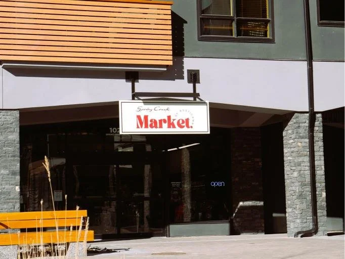 Market located across the street