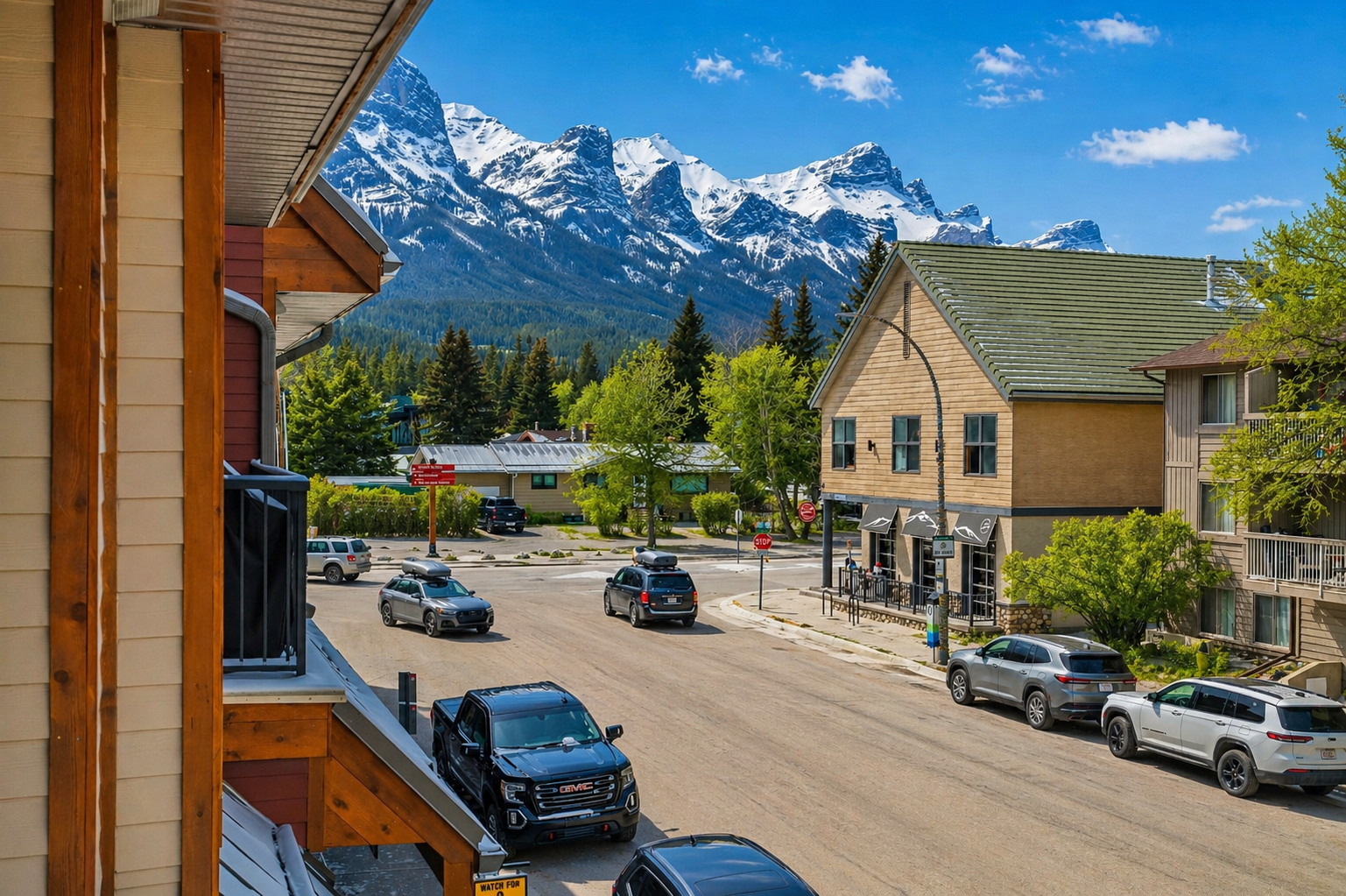 Bacolny with mountain view