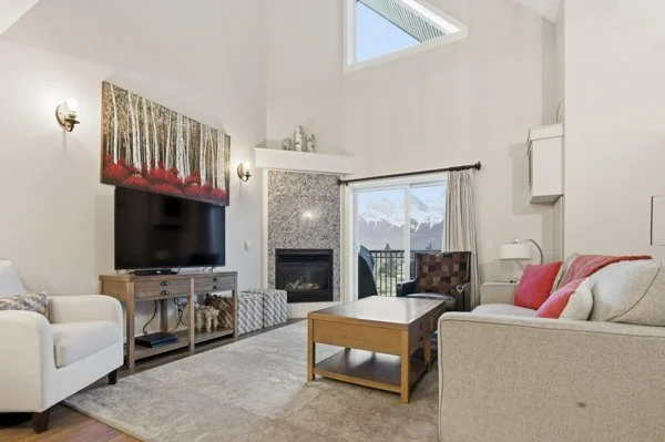 Living room with TV
