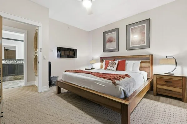 Master bedroom with king bed