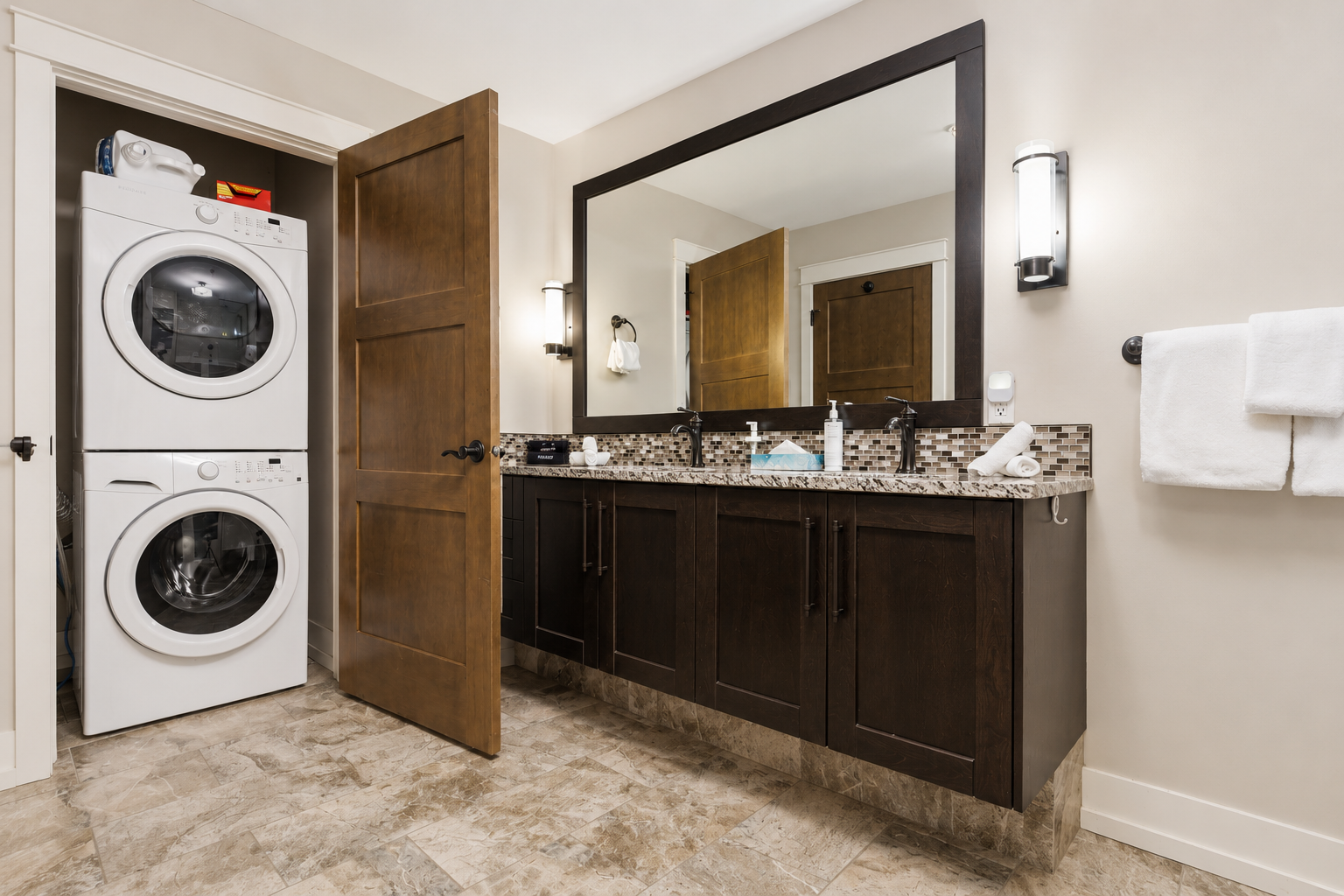 Laundry Room + Bathroom