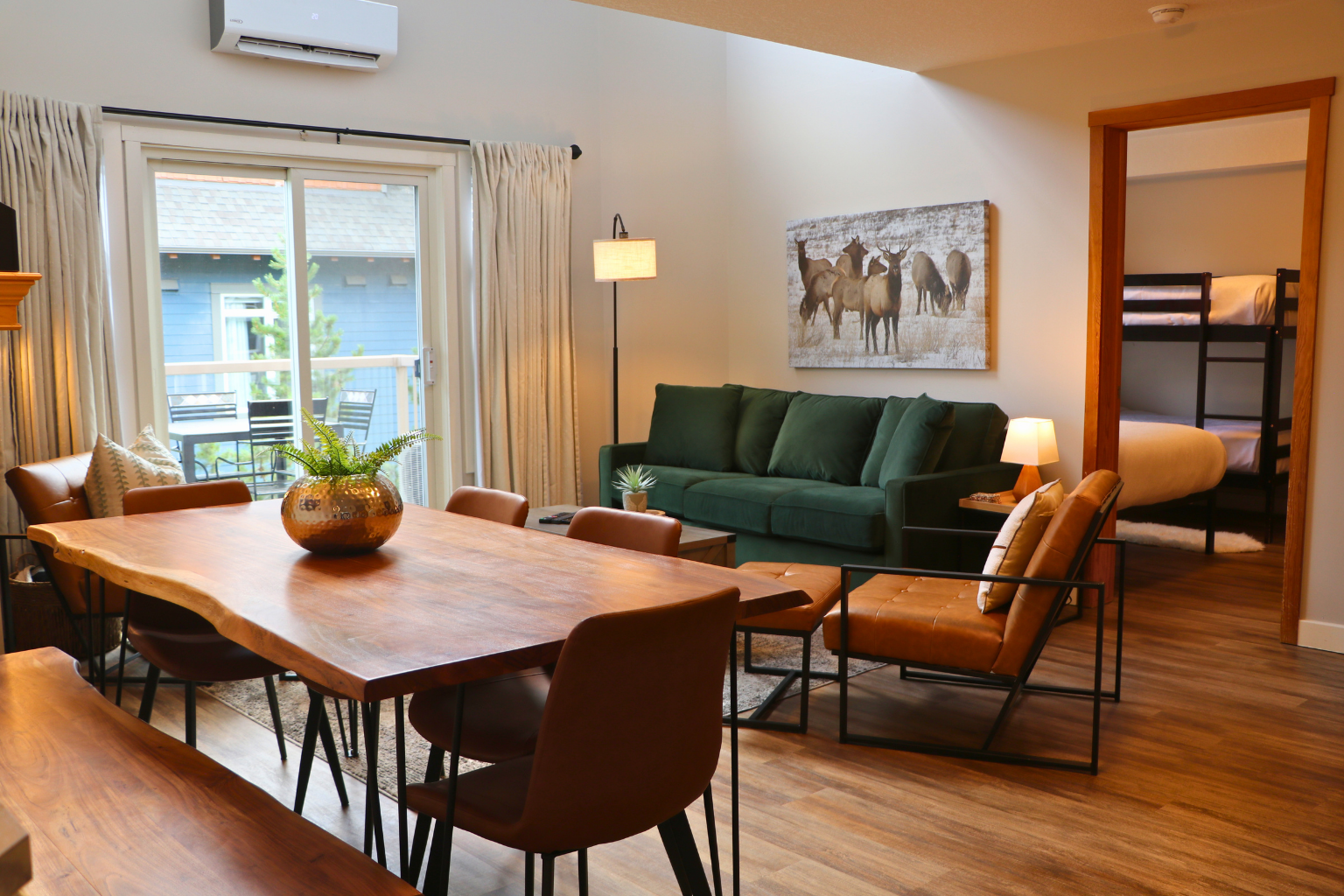 Living room and dining room with updated images