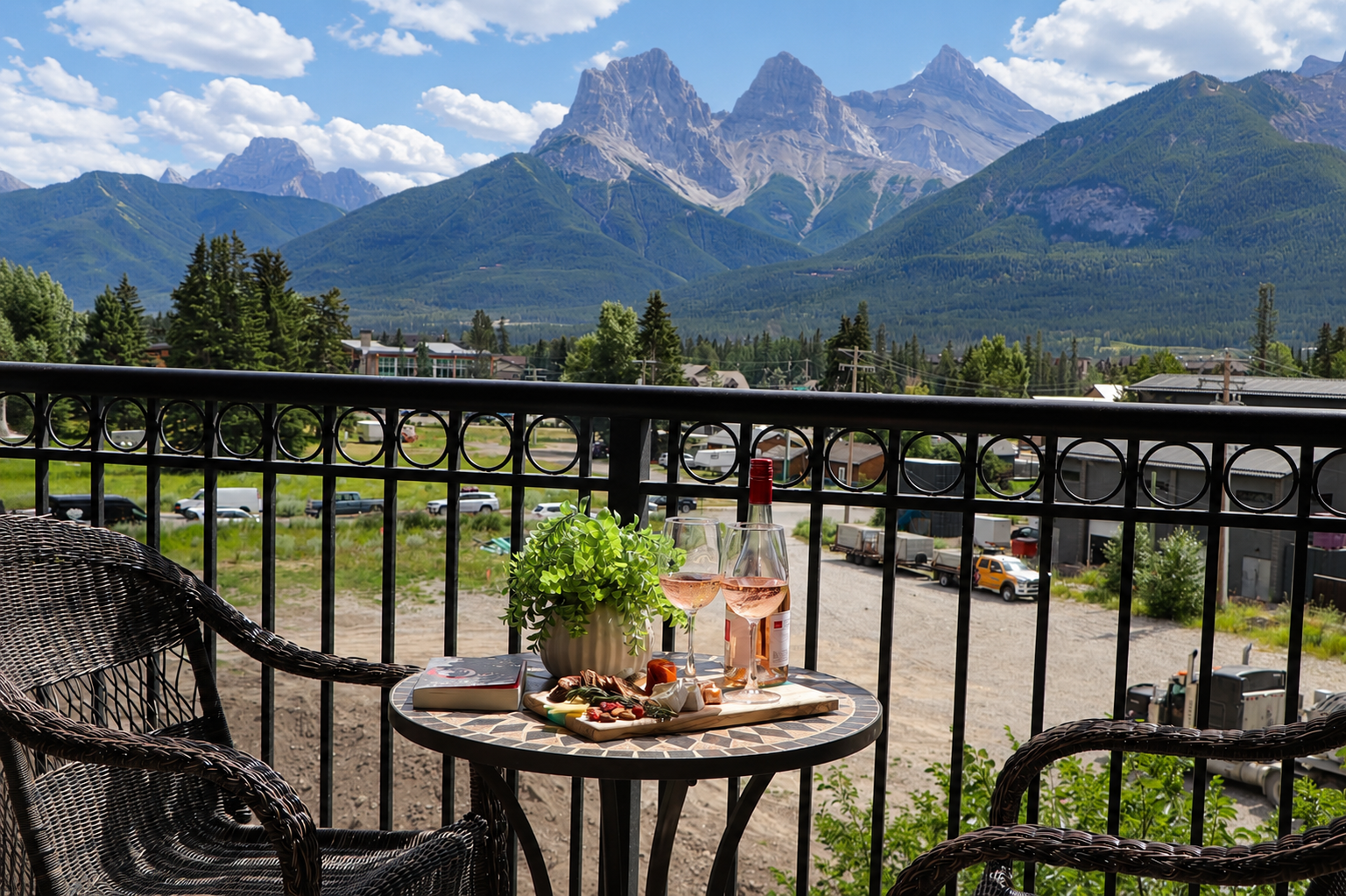 Balcony w/ Mountain Views