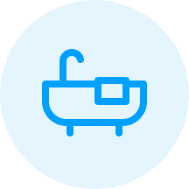 Stylized recycling symbol with a coffee cup in the center.