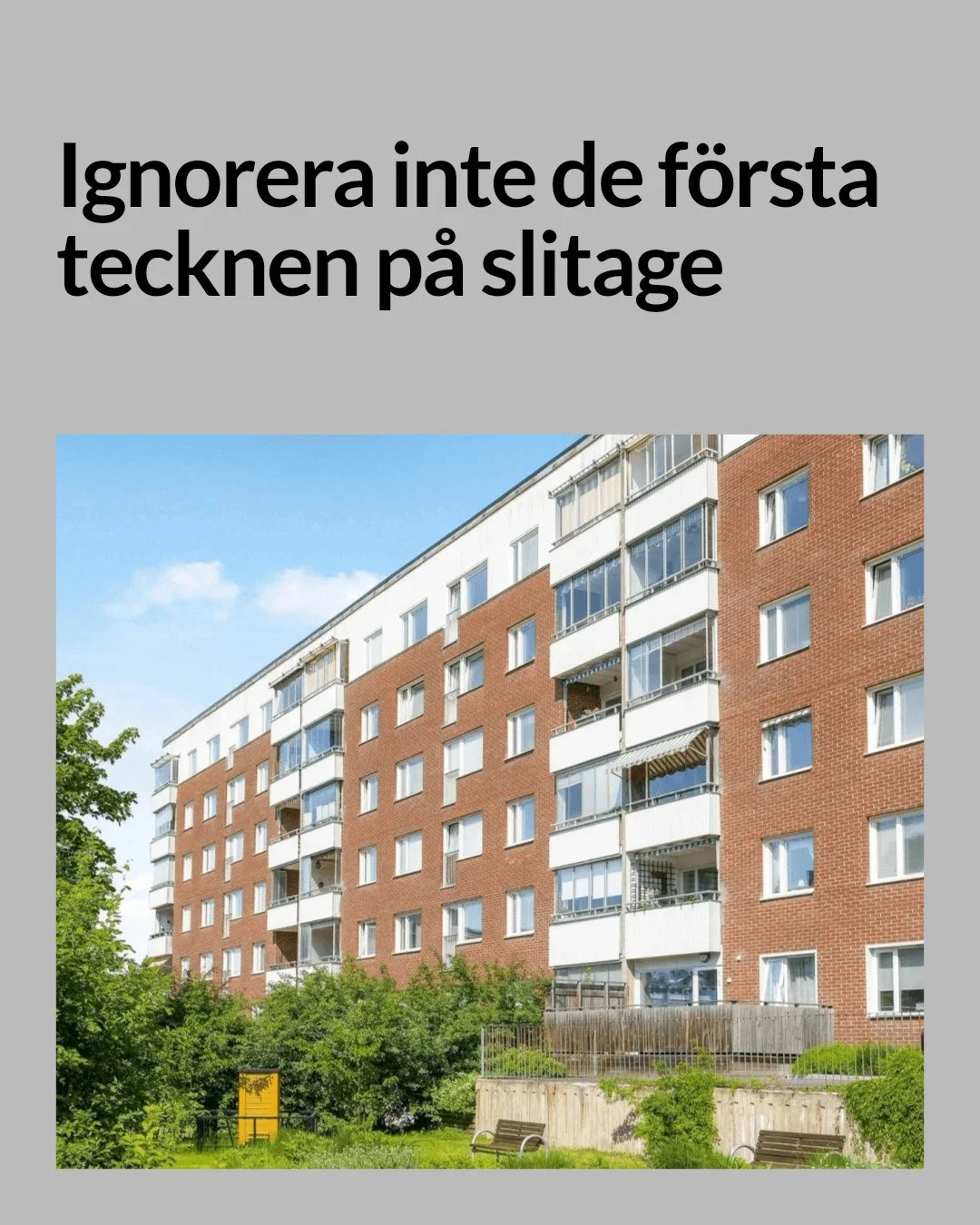 Ditt hem i Huvudsta och Solna visar tecken p&aring; att det beh&ouml;ver k&auml;rleksfull renovering.

Har du m&auml;rkt fuktfl&auml;ckar, sprickor eller slitna ytor? Det &auml;r sm&aring; signaler som inte f&aring;r ignoreras. En omt&auml;nksam reno