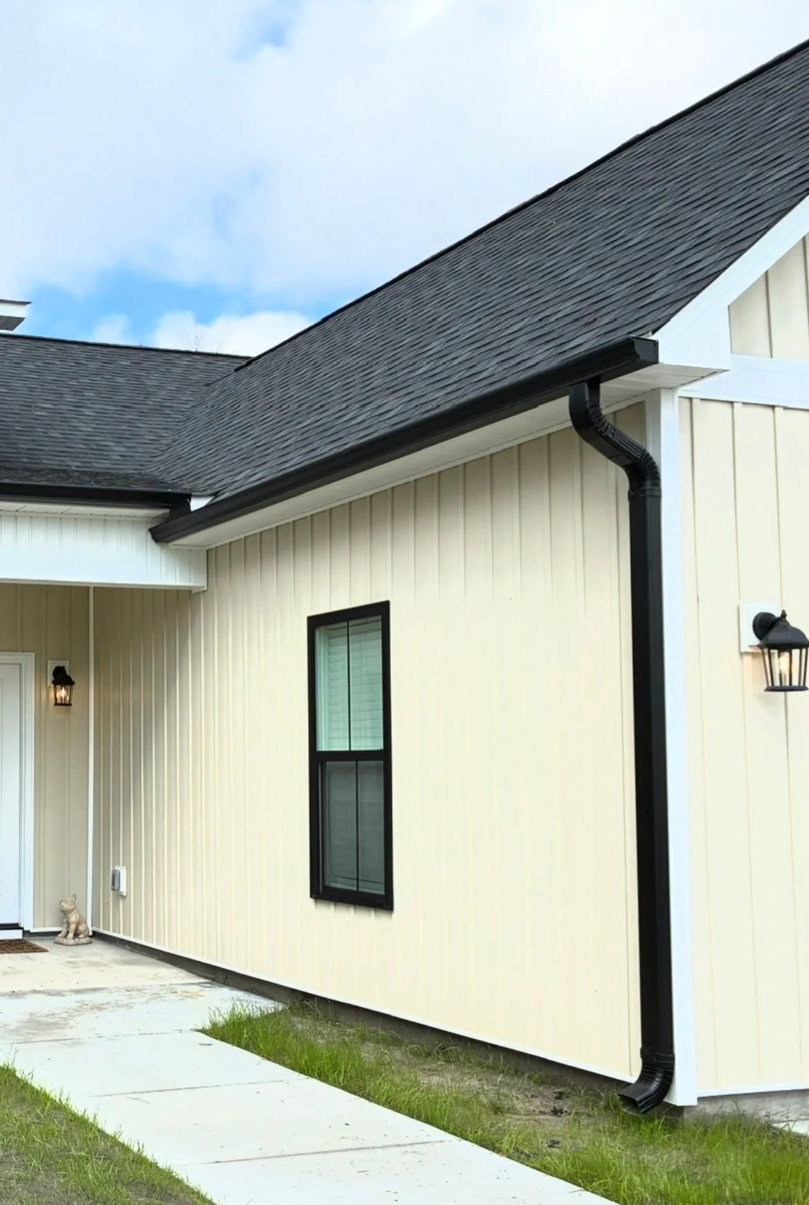 Custom Black Gutters Leland