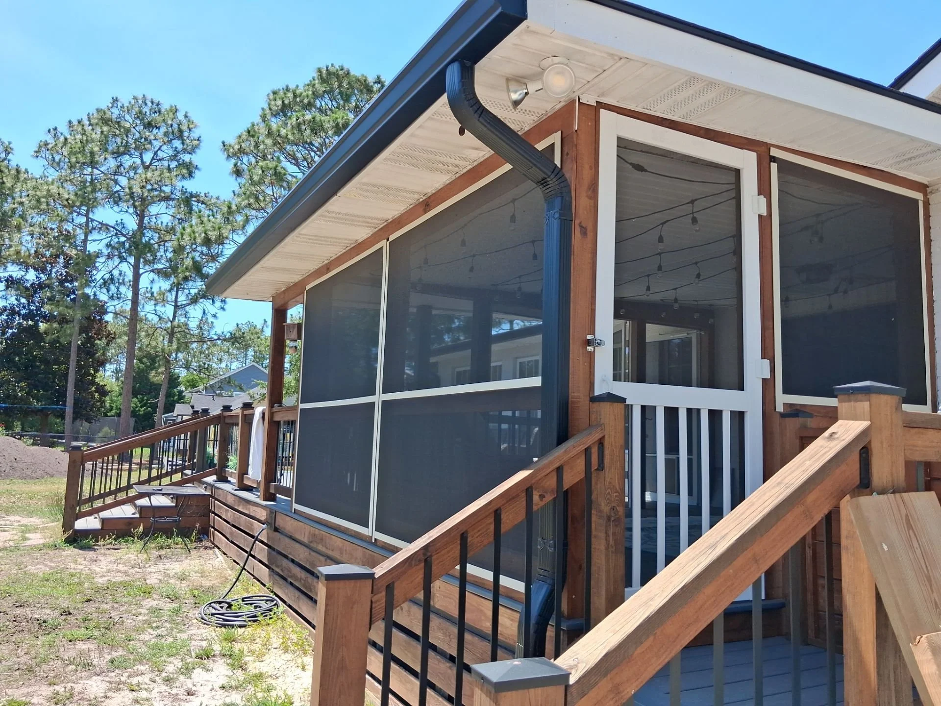 Custom Black Gutters Leland
