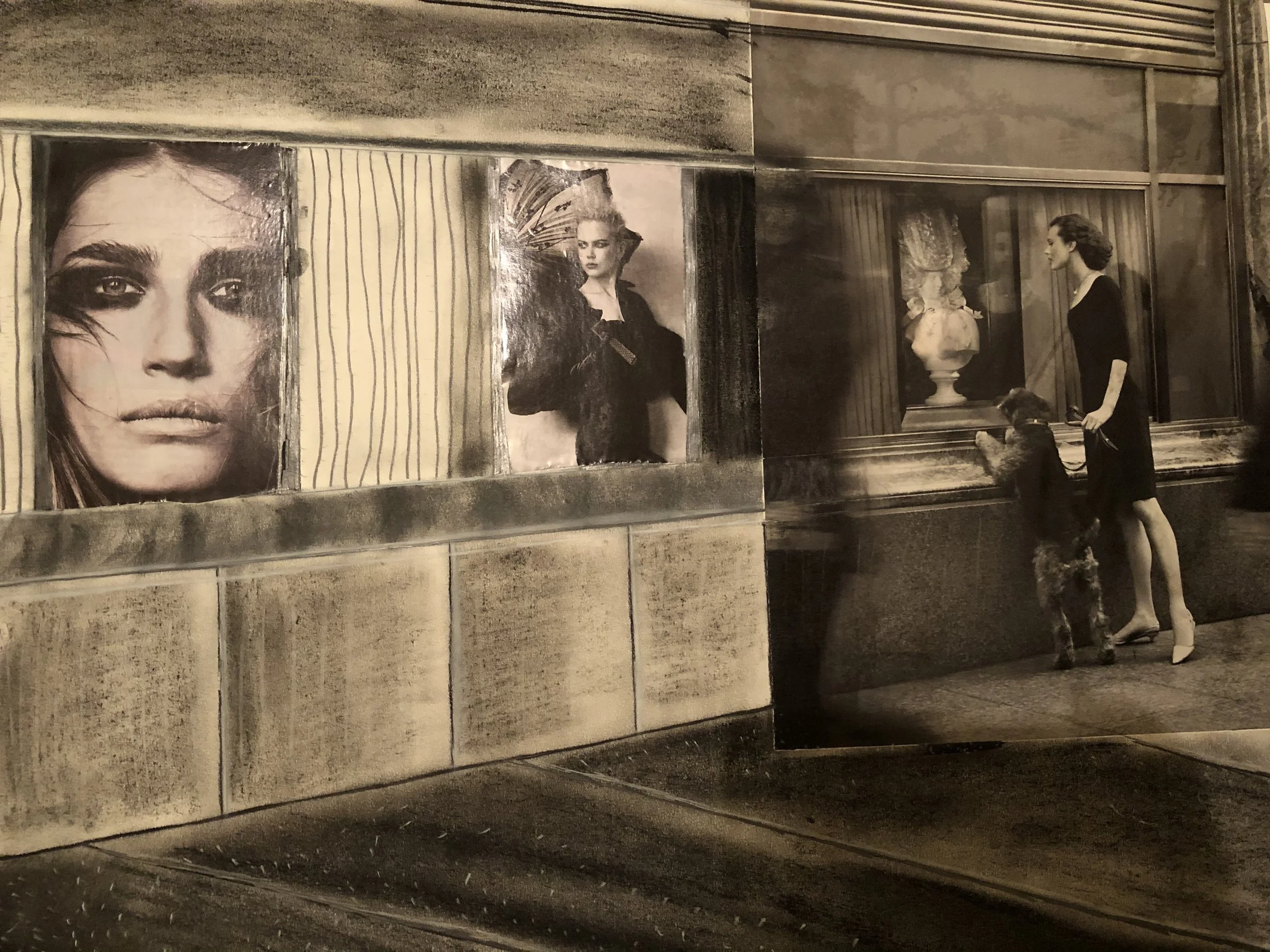 Collage mixed media on paper