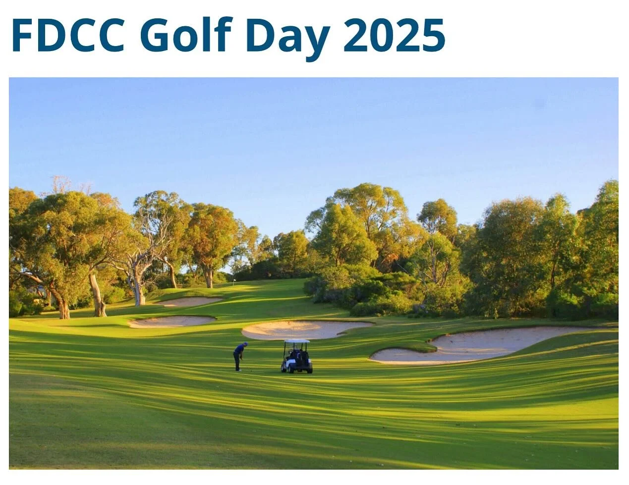 Swing into a great day with the Port ⛳️ FDCC is hosting its golf day at the superb Meadow Springs Golf &amp; Country Club on Friday 26th September.

Open to all FDCC players, members &amp; supporters &ndash; your package includes:
✔️ Green fees &amp;