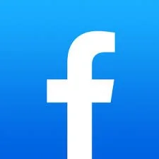Facebook logo on a blue background