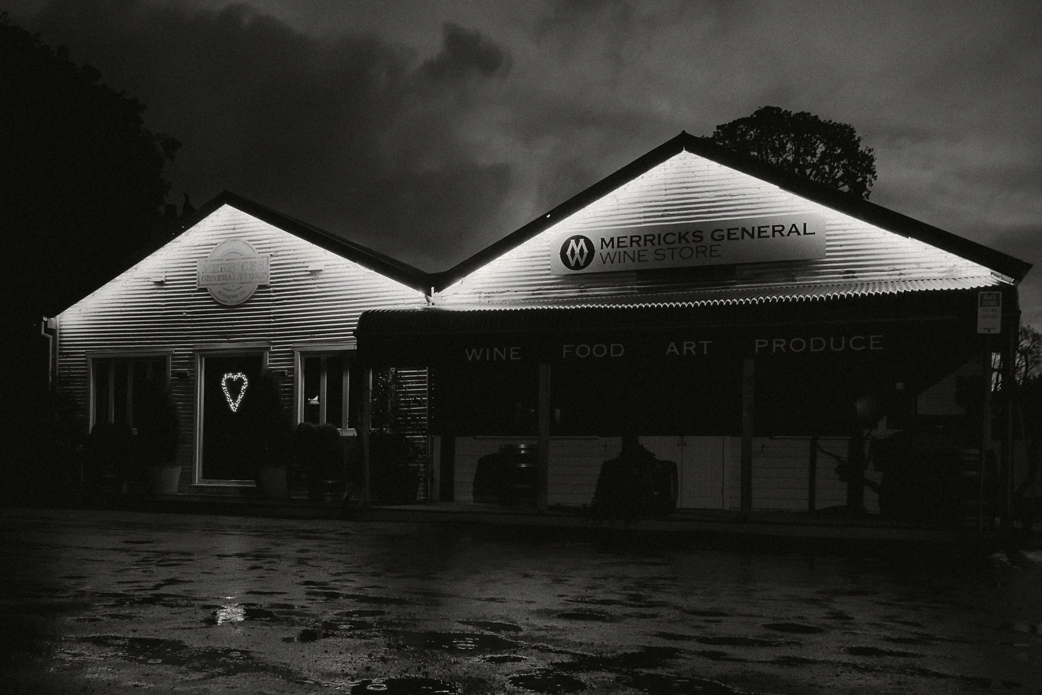 Merricks general store night photography