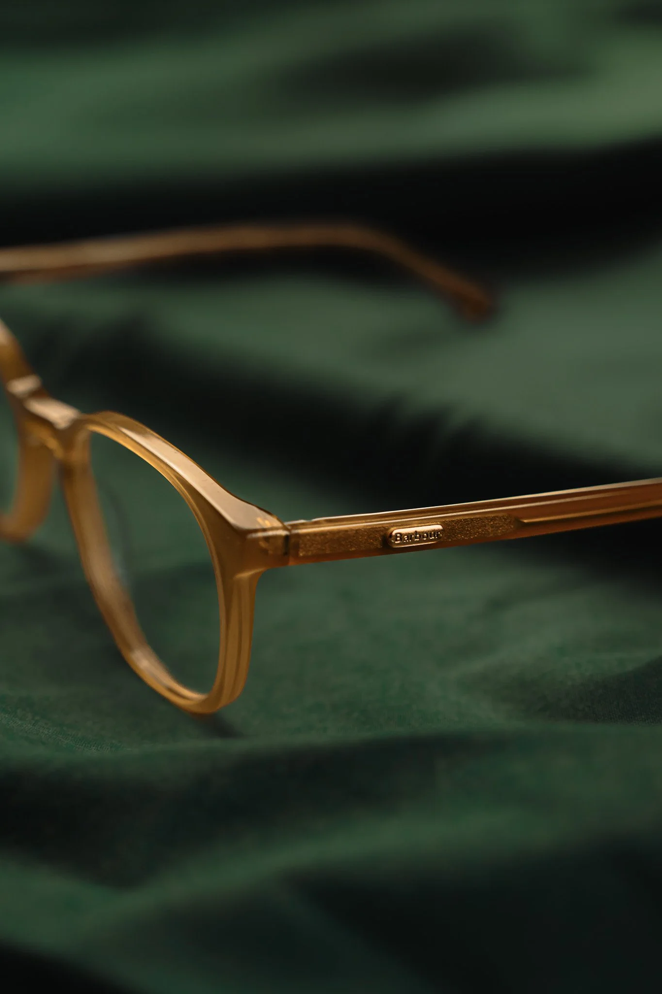Barbour x specsavers lifestyle accessories – focal glasses product photography in studio