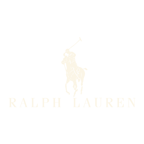 Ralph Lauren logo with a polo player on a horse holding a mallet, and the brand name below.
