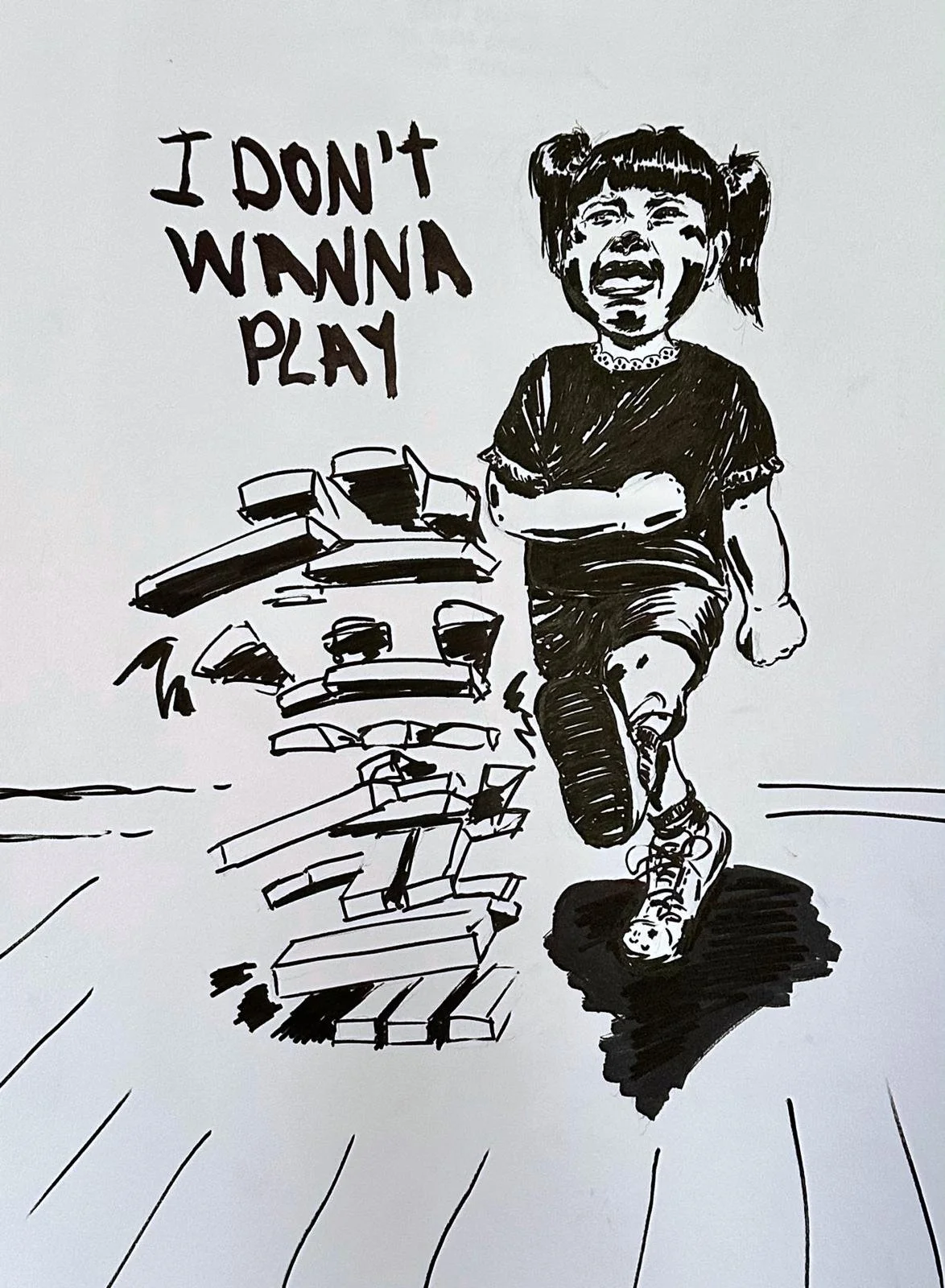 Untiteled, 2025
India Ink on Paper
30 x 42 cm.