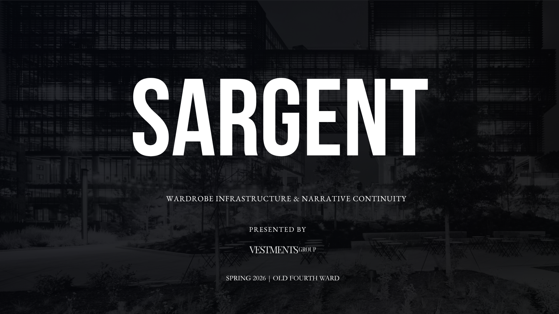 SARGENT- Wardrobe Architecture Concept Proposal