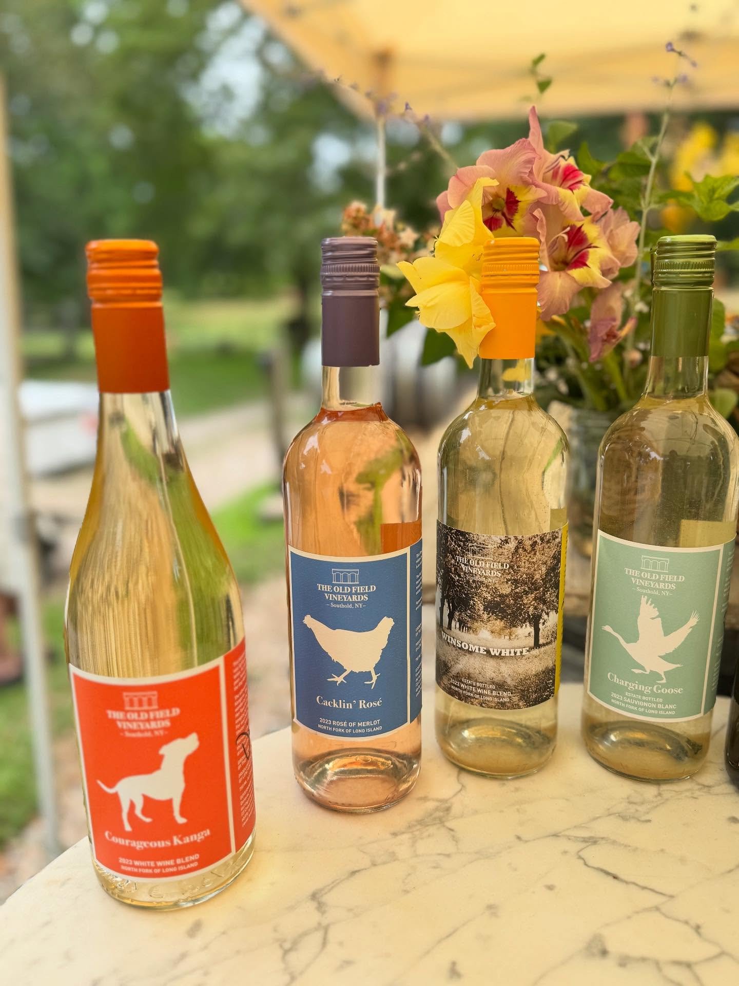 Walk across the street to our neighbors @theoldfieldvineyards the most casual - calm vineyard.  Feed the chickens, enjoy the view and unwind in the most non pretentious vineyard.  Cheese, wine, chickens and the most beautiful outdoor seating 🐓🍷☀️