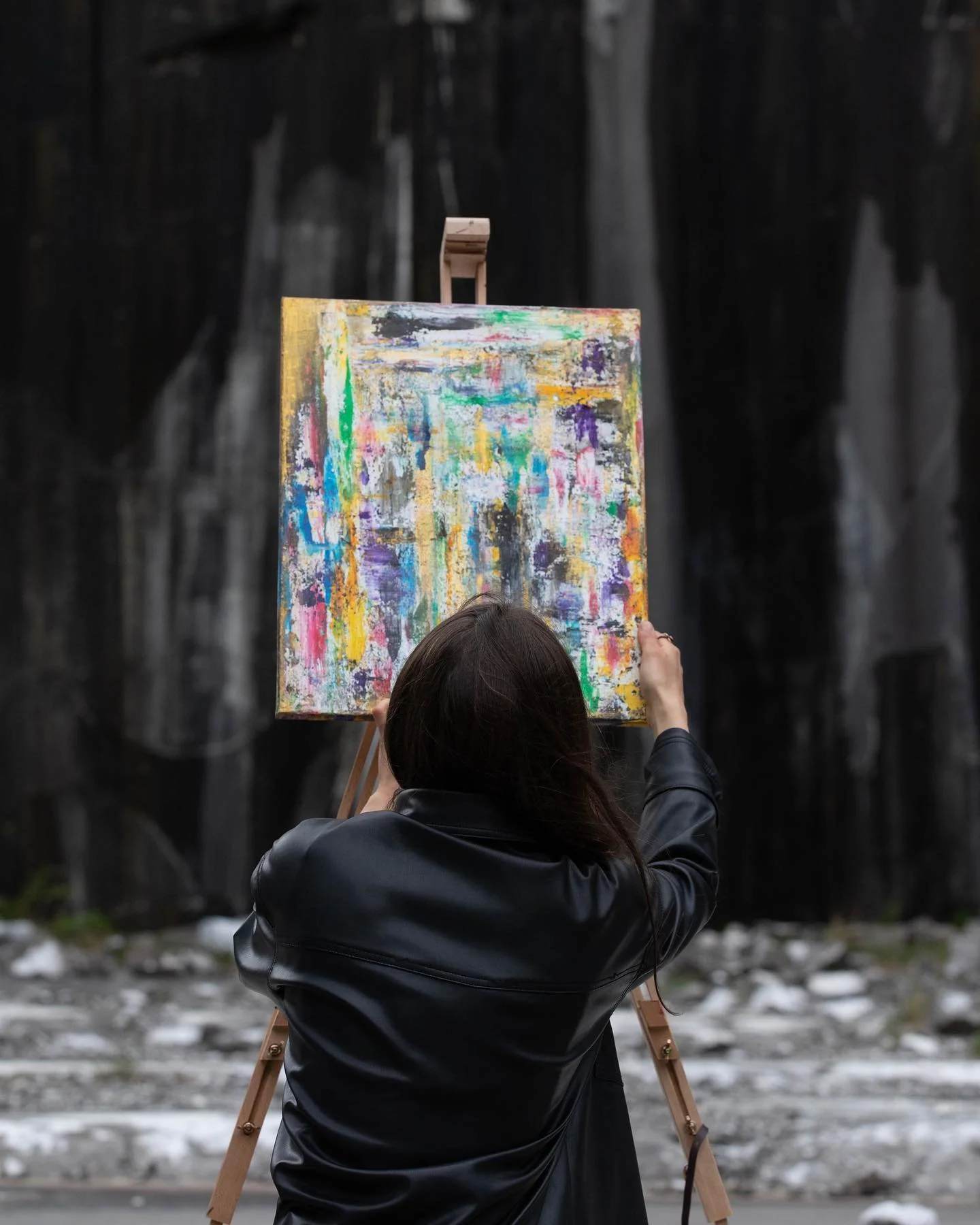 Looking for balance 🌀 
&bull;
&bull;
&bull;
#artnature #abstractexpressionist #contemporarypainting #italianartist #artcollector #canvas #art #contemporaryart #abstractpainting #artecontemporanea #acrylicpainting